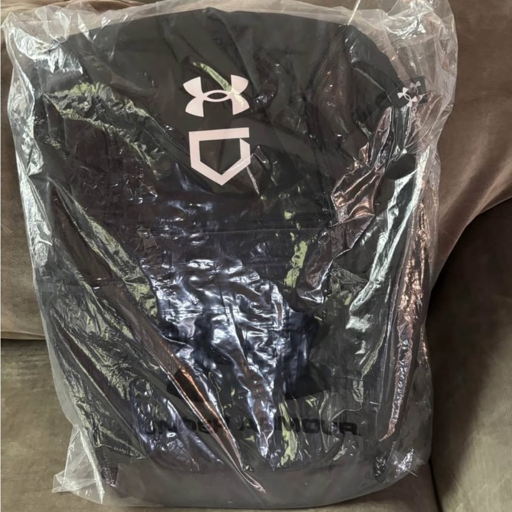 Under Armour Black and White Baseball Bag
